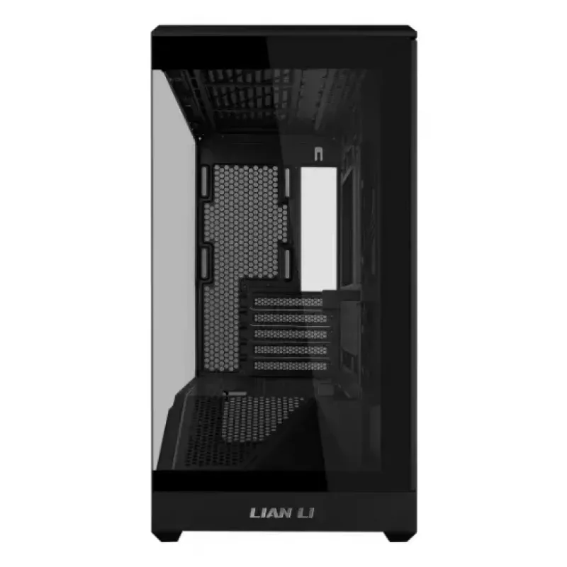 Mini Tower PC Case Lian Li Vector V100R MINI — Mini-ITX/Micro-ATX, tempered glass, 3x120mm side + 1x120mm rear fans, 2x 2.5 inch + 1x 3.5 inch bays, black