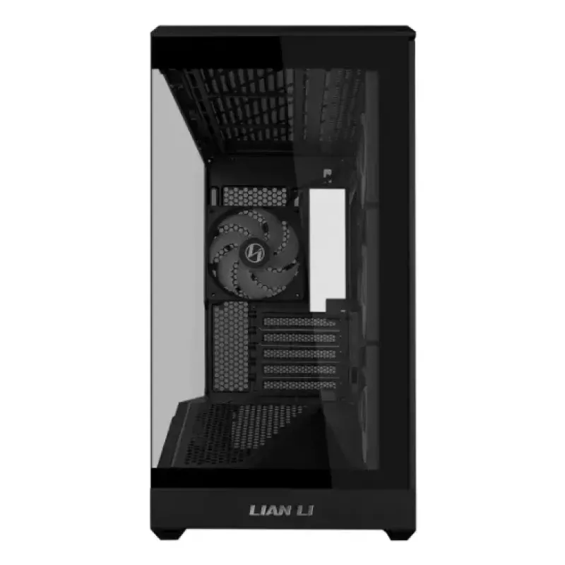 Mini Tower PC Case Lian Li Vector V100R MINI — Mini-ITX/Micro-ATX, tempered glass, 3x120mm side + 1x120mm rear fans, 2x 2.5 inch + 1x 3.5 inch bays, black