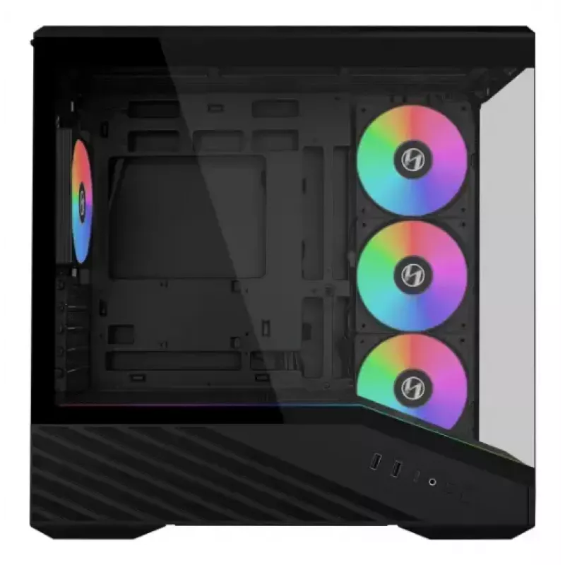 Mini Tower PC Case Lian Li Vector V100R MINI — Mini-ITX/Micro-ATX, tempered glass, 3x120mm side + 1x120mm rear fans, 2x 2.5 inch + 1x 3.5 inch bays, black