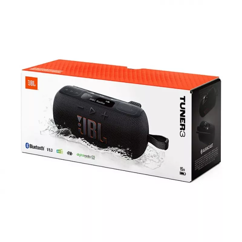 Portable Radio JBL Tuner 2 Black DAB DAB+ FM 7W