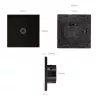 Wall light switch MACLEAN MCE710B single-touch touch control, built-in wall plate compatible