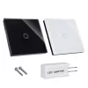 Wall light switch MACLEAN MCE710B single-touch touch control, built-in wall plate compatible