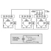 Wall light switch MACLEAN MCE710B single-touch touch control, built-in wall plate compatible