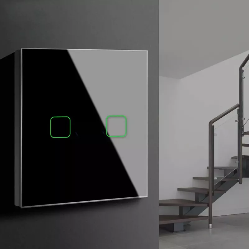 Wall light switch MACLEAN MCE712B single touch — smart single-gang switch