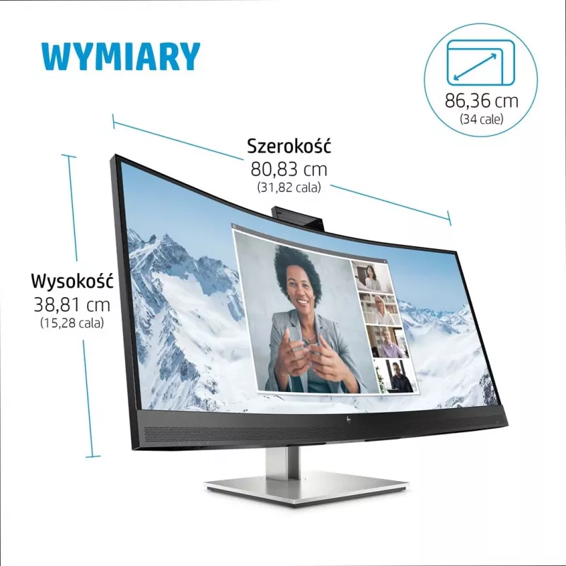 Monitor HP E34m G4 34 inch Wide Quad HD 3440 x 1440 pixels