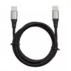 USB Type-C hub IBOX IKUTC1B — 4-port USB hub with USB-C input and 4 × USB-A ports, USB 2.0, 1 m braided cable, max 3 A, black