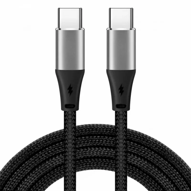 USB Type-C hub IBOX IKUTC1B — 4-port USB hub with USB-C input and 4 × USB-A ports, USB 2.0, 1 m braided cable, max 3 A, black