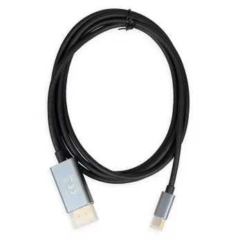 Video cable adapter IBOX ITVCDP4K USB Type-C to DisplayPort 1.8 m Black
