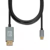 Video cable adapter IBOX ITVCDP4K USB Type-C to DisplayPort 1.8 m Black