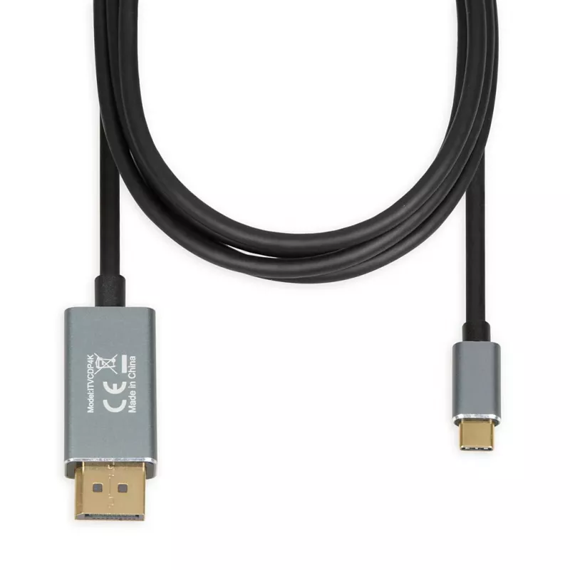 Video cable adapter IBOX ITVCDP4K USB Type-C to DisplayPort 1.8 m Black