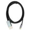 Video cable adapter IBOX ITVCDP4K USB Type-C to DisplayPort 1.8 m Black