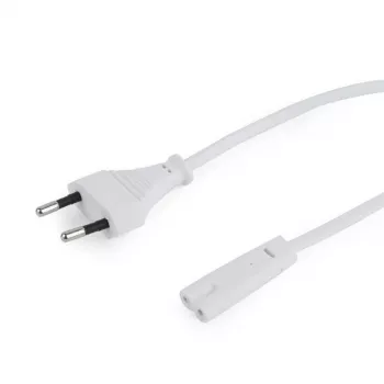 Power cable Gembird PC-184/2-W — 1.8 m, Type C plug to C8 coupler, white