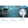 Table Fan Midea FT40-21M — 40 cm Diameter, 3 Speeds, Oscillation, 25 W, White