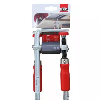 Clamp Bessey GTR12 — opening 12 cm, stainless steel, red, clamping force 244.73 kg