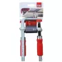 Clamp Bessey GTR12 — opening 12 cm, stainless steel, red, clamping force 244.73 kg