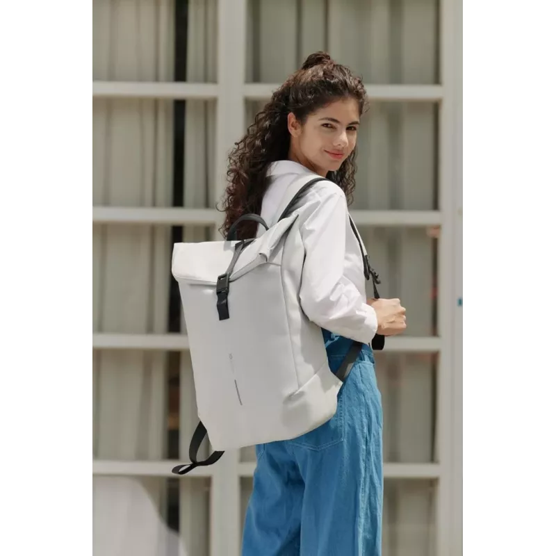 Laptop backpack XDDESIGN Urban Flap-Top P706.2613 — white, flap-top design, anti-theft features