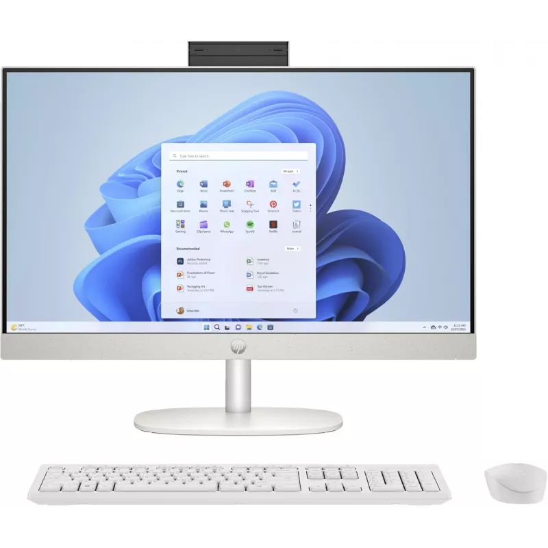 HP 24-cr0312nw AMD Ryzen™ 5 7520U 60.5 cm (23.8) 1920 x 1080 px All-in-One PC 16 GB LPDDR5-SDRAM 512 GB SSD Windows 11 Home Wi-Fi 6 (802.11ax) White