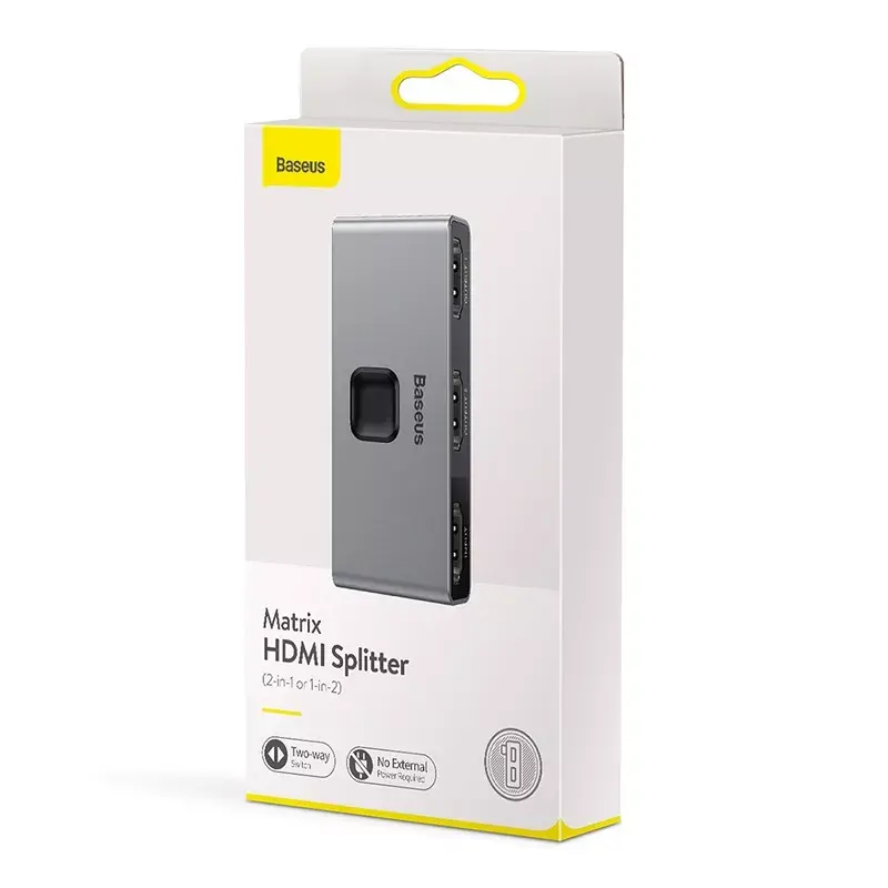 HDMI Splitter Baseus Matrix 4K HD Splitter Grey