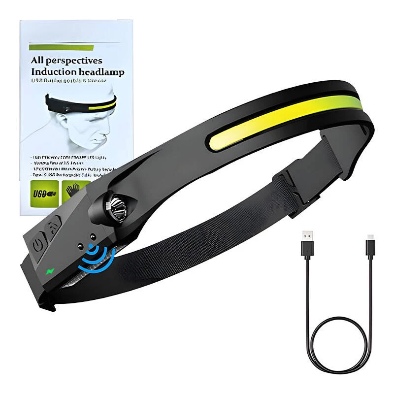 Headlamp Superfire HL65 120 lm USB-C rechargeable – hands-free LED light