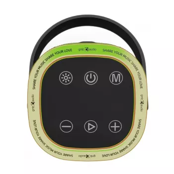 Portable speaker GEMBIRD SPK-BT-LED-06, Bluetooth, built-in LED, rechargeable battery