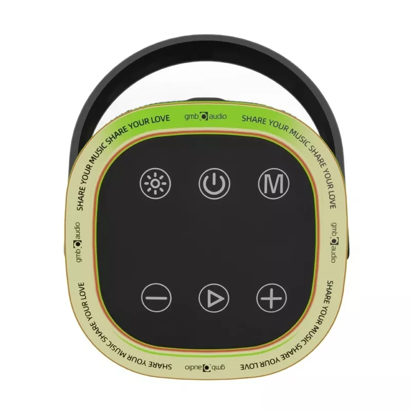 Portable speaker GEMBIRD SPK-BT-LED-06, Bluetooth, built-in LED, rechargeable battery