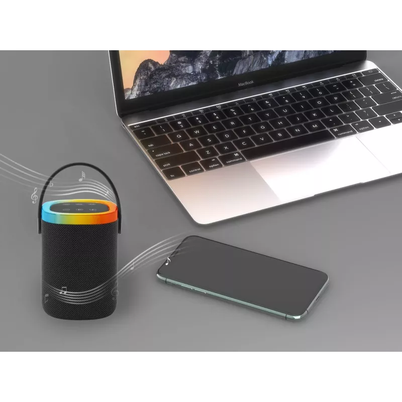Portable speaker GEMBIRD SPK-BT-LED-06, Bluetooth, built-in LED, rechargeable battery