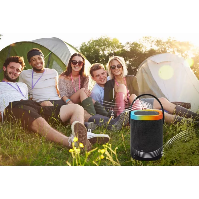 Portable speaker GEMBIRD SPK-BT-LED-06, Bluetooth, built-in LED, rechargeable battery