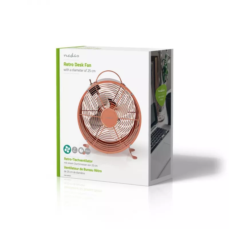 Nedis FNCL10PK20 household fan Pink