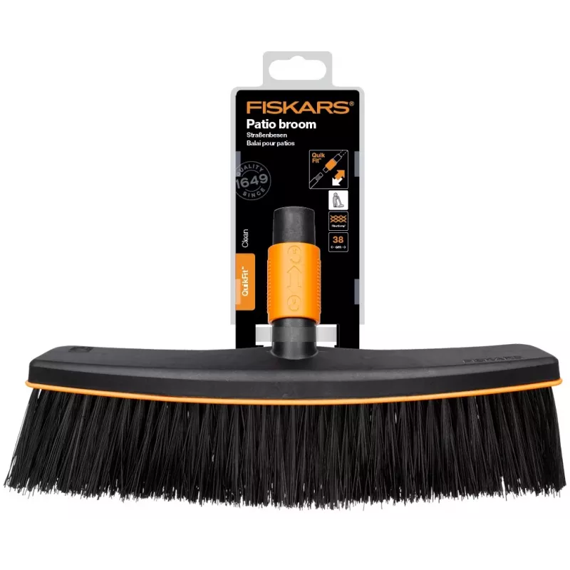 Fiskars 1001416 broom Plastic Black, Orange