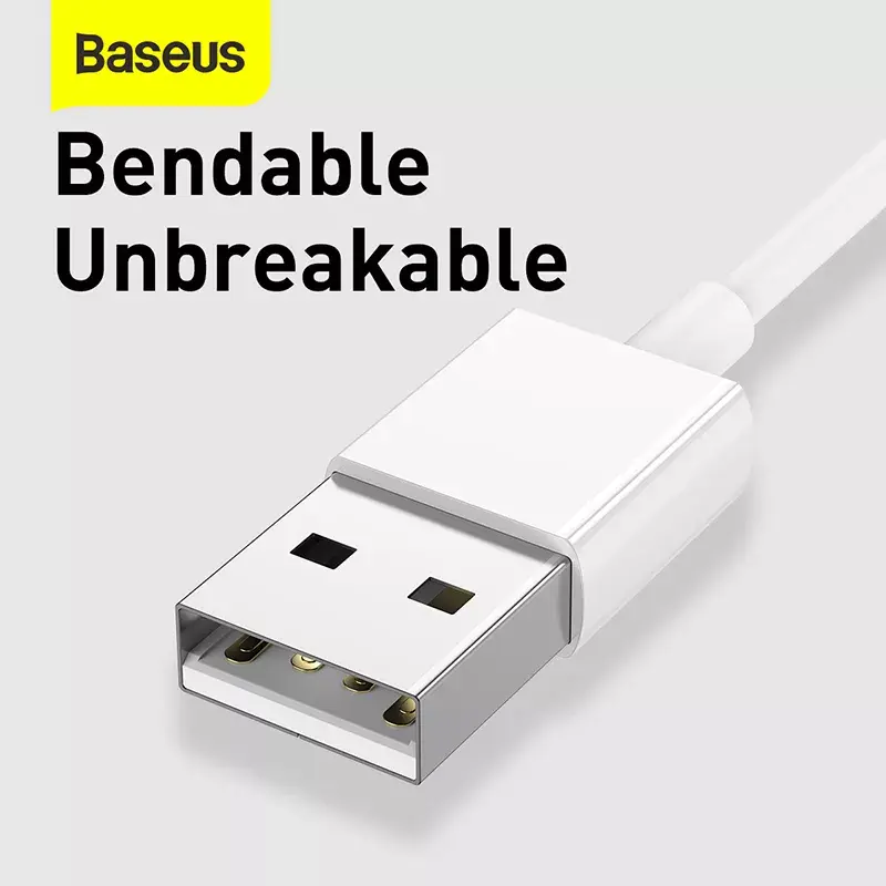 USB Cable Baseus Superior USB 2.0 1.5m USB A USB C/Micro USB A/Lightning White