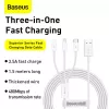 USB Cable Baseus Superior USB 2.0 1.5m USB A USB C/Micro USB A/Lightning White