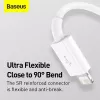 USB Cable Baseus Superior USB 2.0 1.5m USB A USB C/Micro USB A/Lightning White