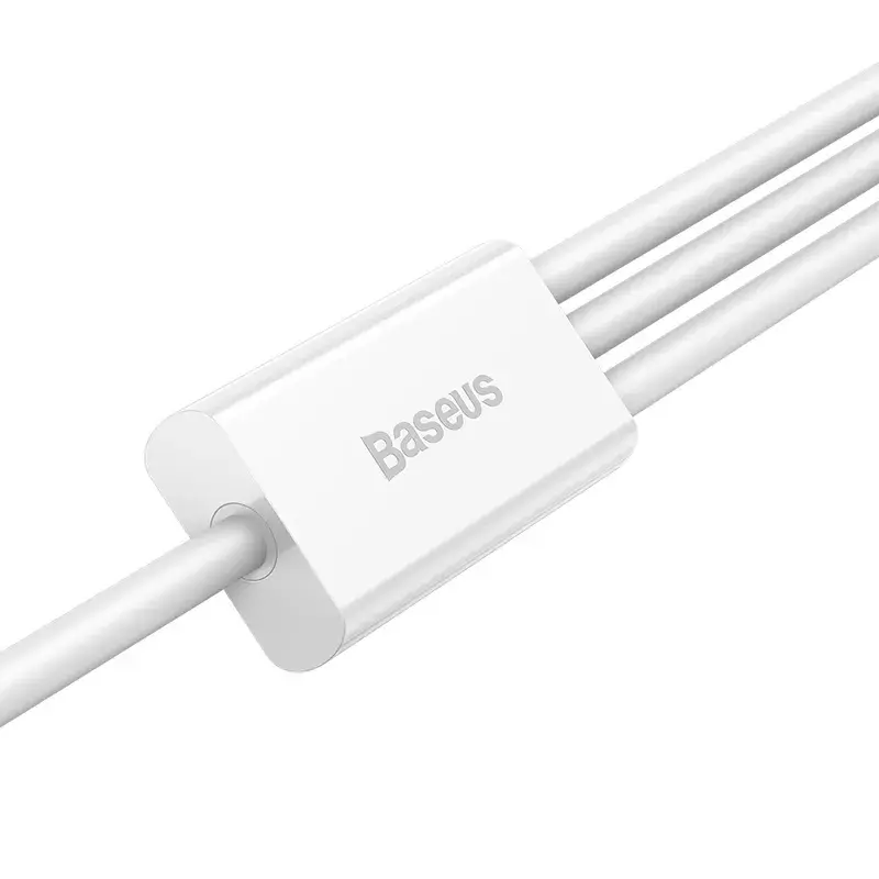 USB Cable Baseus Superior USB 2.0 1.5m USB A USB C/Micro USB A/Lightning White
