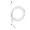 USB Cable Baseus Superior USB 2.0 1.5m USB A USB C/Micro USB A/Lightning White