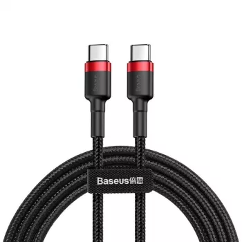 USB Cable Baseus Cafule 2m USB C Black Red