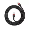 USB Cable Baseus Cafule 2m USB C Black Red
