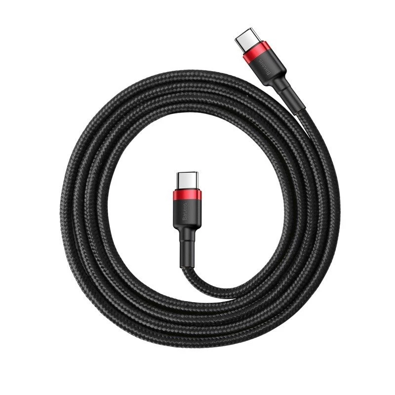 USB Cable Baseus Cafule 2m USB C Black Red