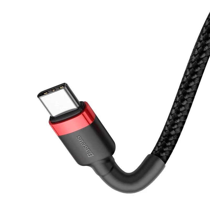 USB Cable Baseus Cafule 2m USB C Black Red