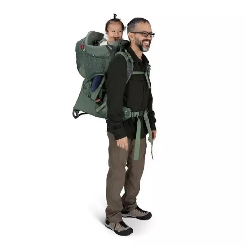 Child Carrier Osprey Poco Premium Tourist Carrier — Osprey, model 10005972/550/O/S, Black, lightweight comfortable design