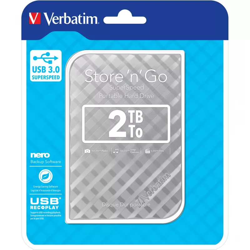 Store n GO 2TB USB 3.0 Silver 53198