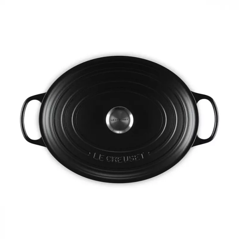Le Creuset Signature Roaster Black Oval 33 cm