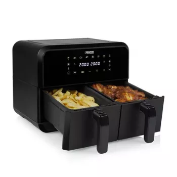 Airfryer Princess 1.182068.01.001 double-basket hot air fryer 8 L 2400 W 220°C touch LED (black)