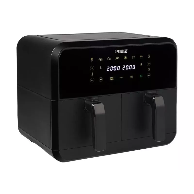 Airfryer Princess 1.182068.01.001 double-basket hot air fryer 8 L 2400 W 220°C touch LED (black)