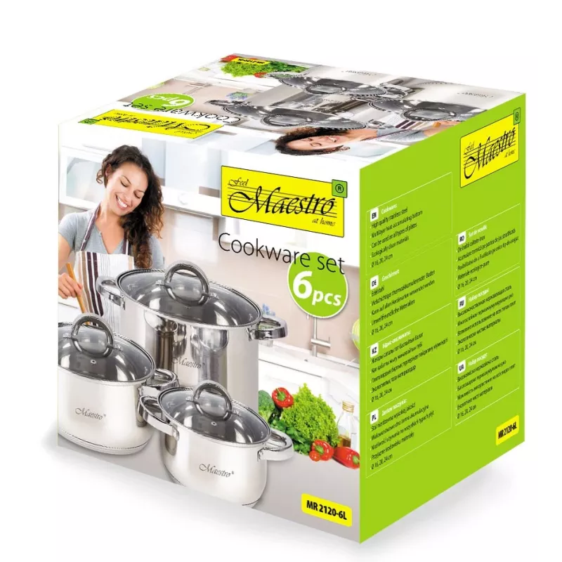 Maestro MR-2120-6L A set of pots of 6 elements