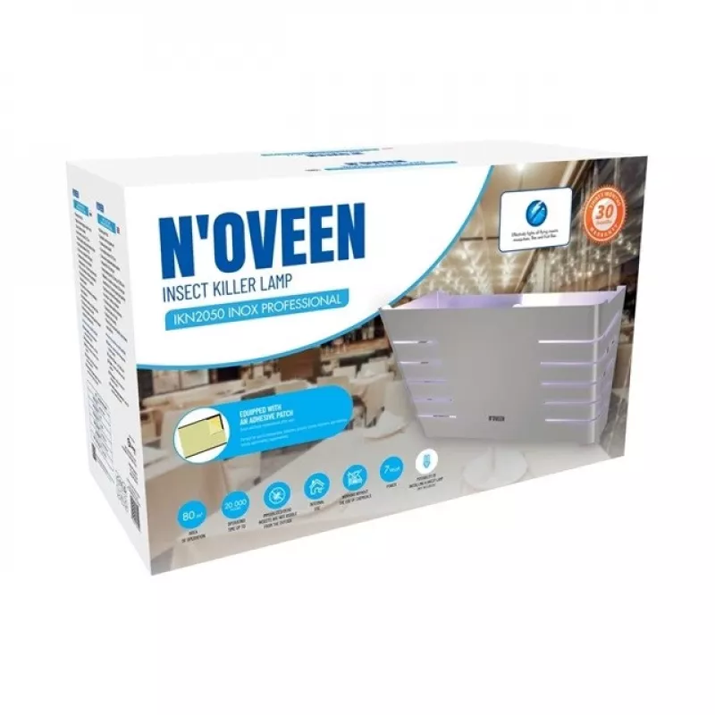 NOVEEN insecticide device IKN2050 Leopard Light Inox — electric insect killer lamp