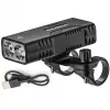 Rockbros Bike light with power bank function + USB-C to USB-A cable, 850 lm, black