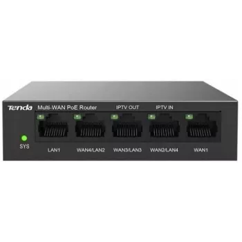 Wired Router Tenda G0-5G-PoE Gigabit Ethernet Black IPSec VPN