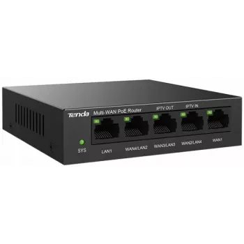 Wired Router Tenda G0-5G-PoE Gigabit Ethernet Black IPSec VPN