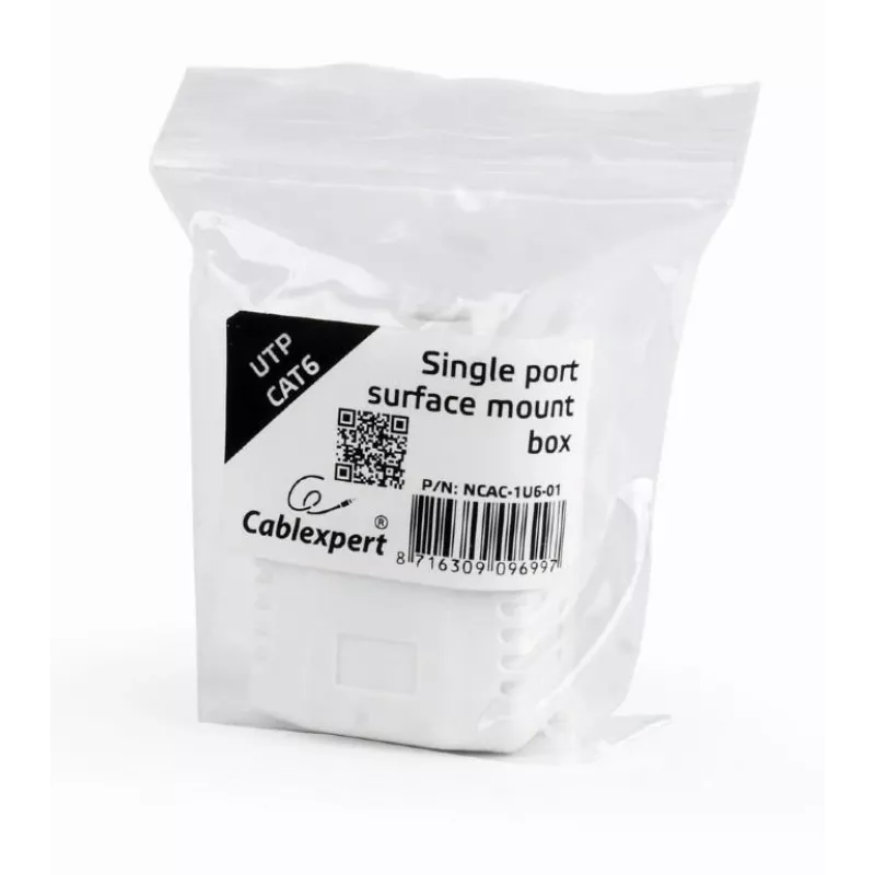 PoE adapter Gembird NCAC-1U6-01 for Cat6 cables, white