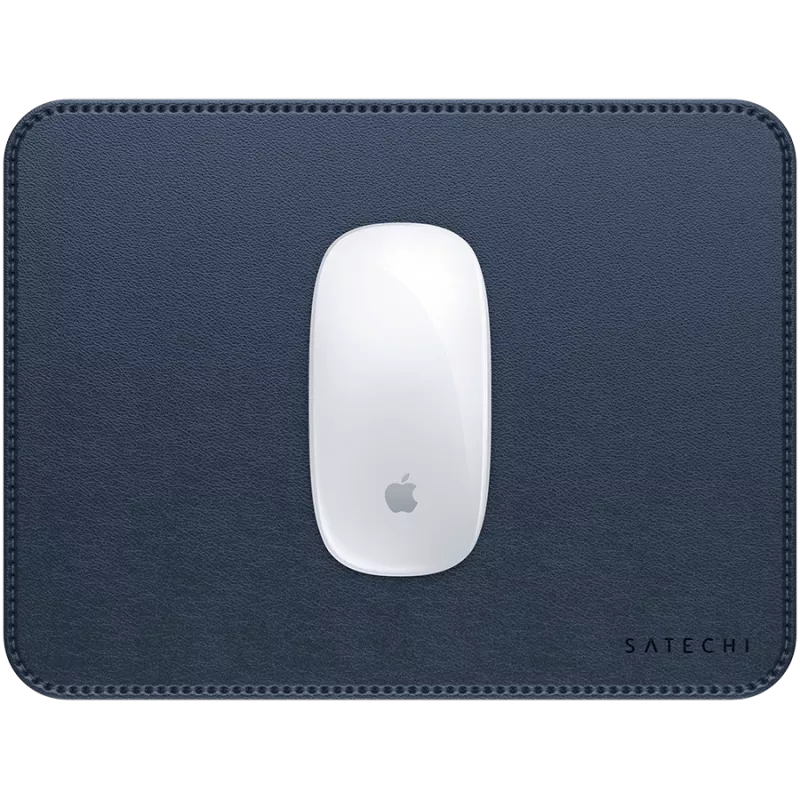 Satechi Premium Mouse Pad - Vegan Leather Mouse Pad (Blue)